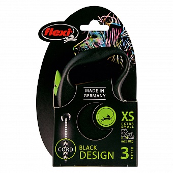 FLEXI Black Design Cord XS 8, 3, /.  �3