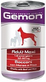Gemon Dog Maxi Adult Maxi chunks with beef & rice 1250 .