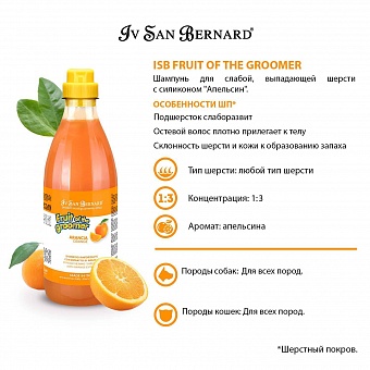Iv San Bernard Fruit of the Groomer Orange Shampoo 1 .  �5