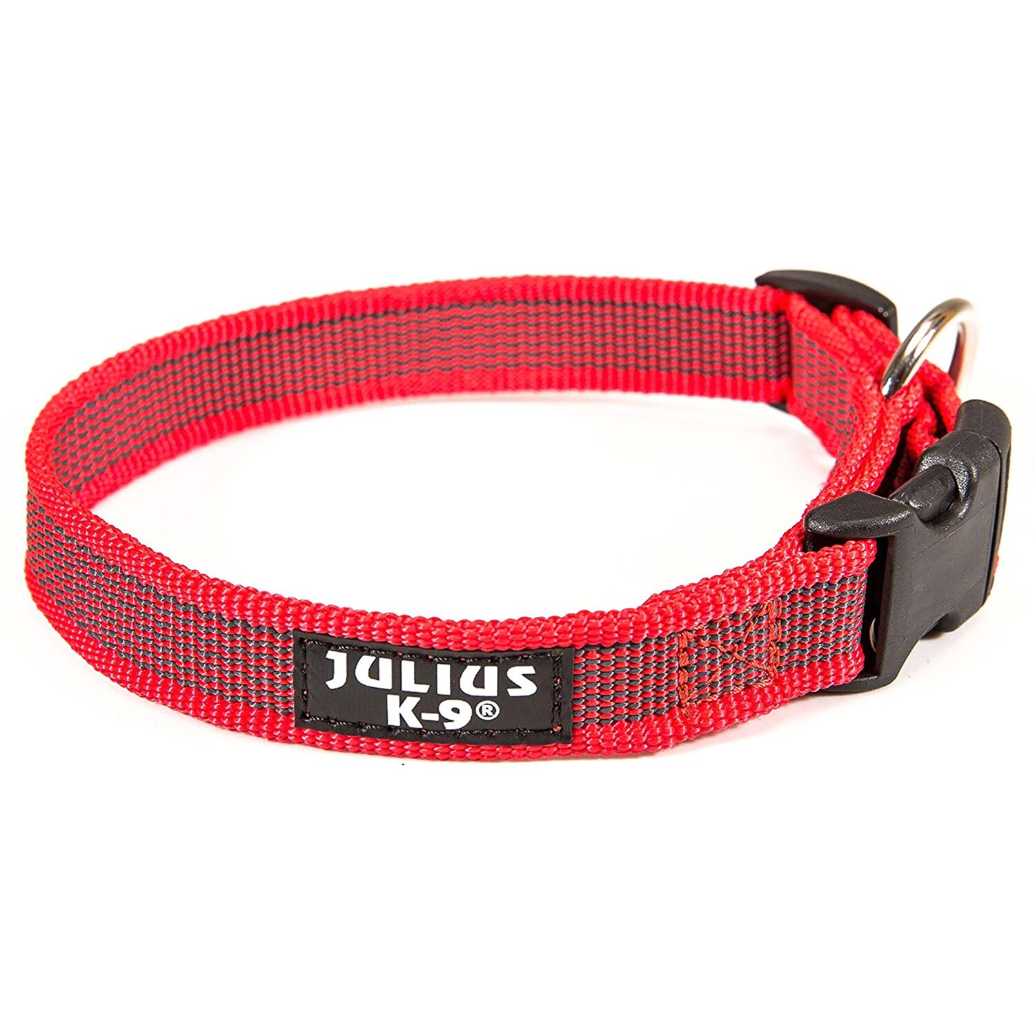 JULIUS-K9 Color & Gray (27-42см/2см), красно-серый