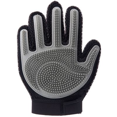 V.I.Pet перчатка силиконовая с шипами на руку большая серая
