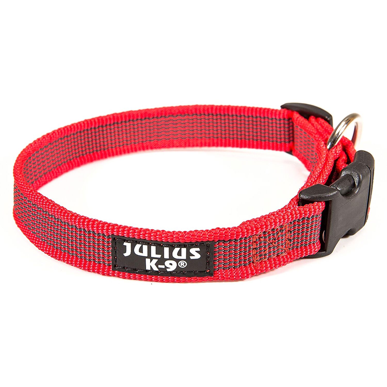 JULIUS-K9 Color & Gray (39-65см/2,5см), красно-серый