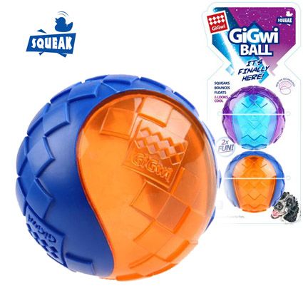 GiGwi мячи с пищалкой 2 шт. 6 см.