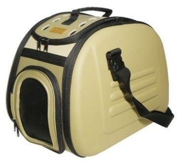 Ibiyaya складная сумка-переноска до 6 кг бежевая