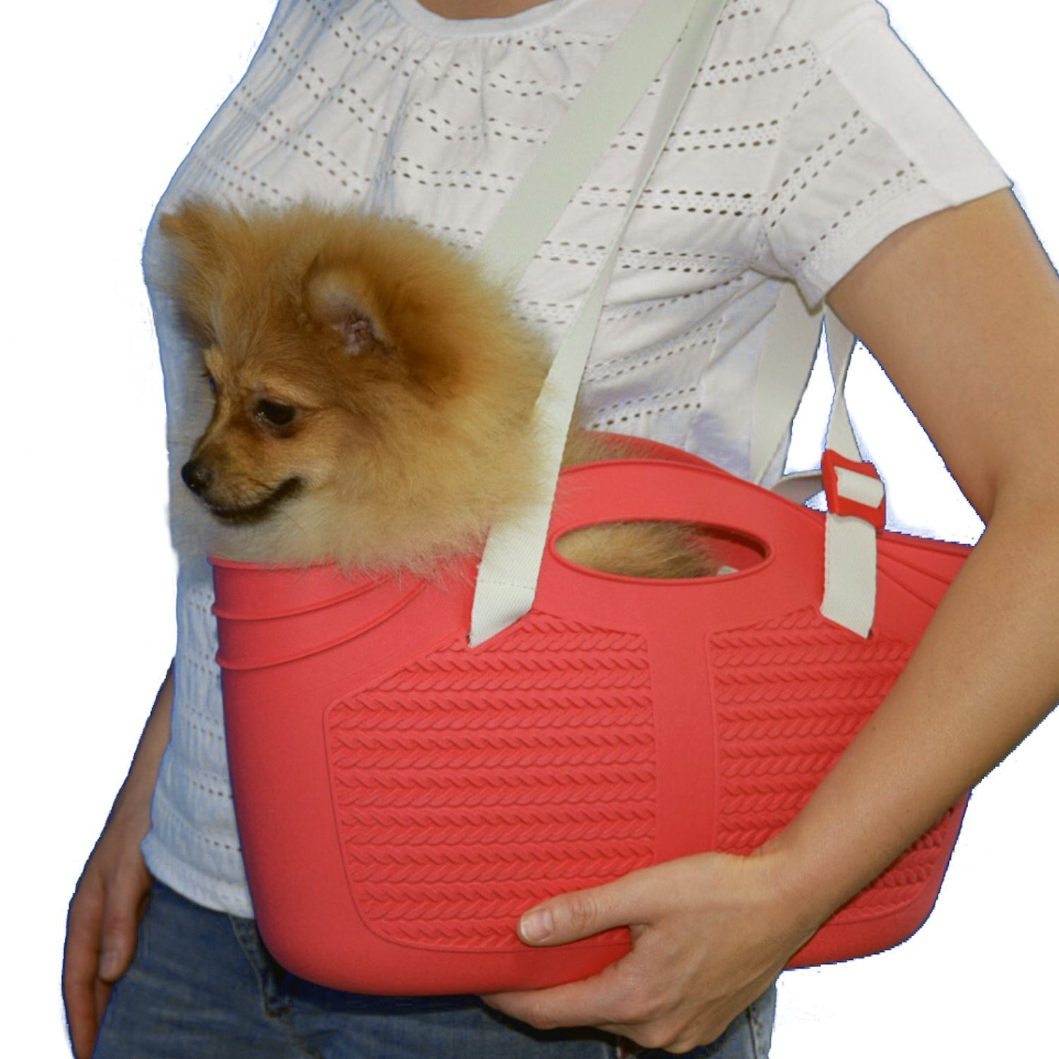 BAMA PET сумка-переноска для собак MIA 40x15x24hсм, красная. Фото №3