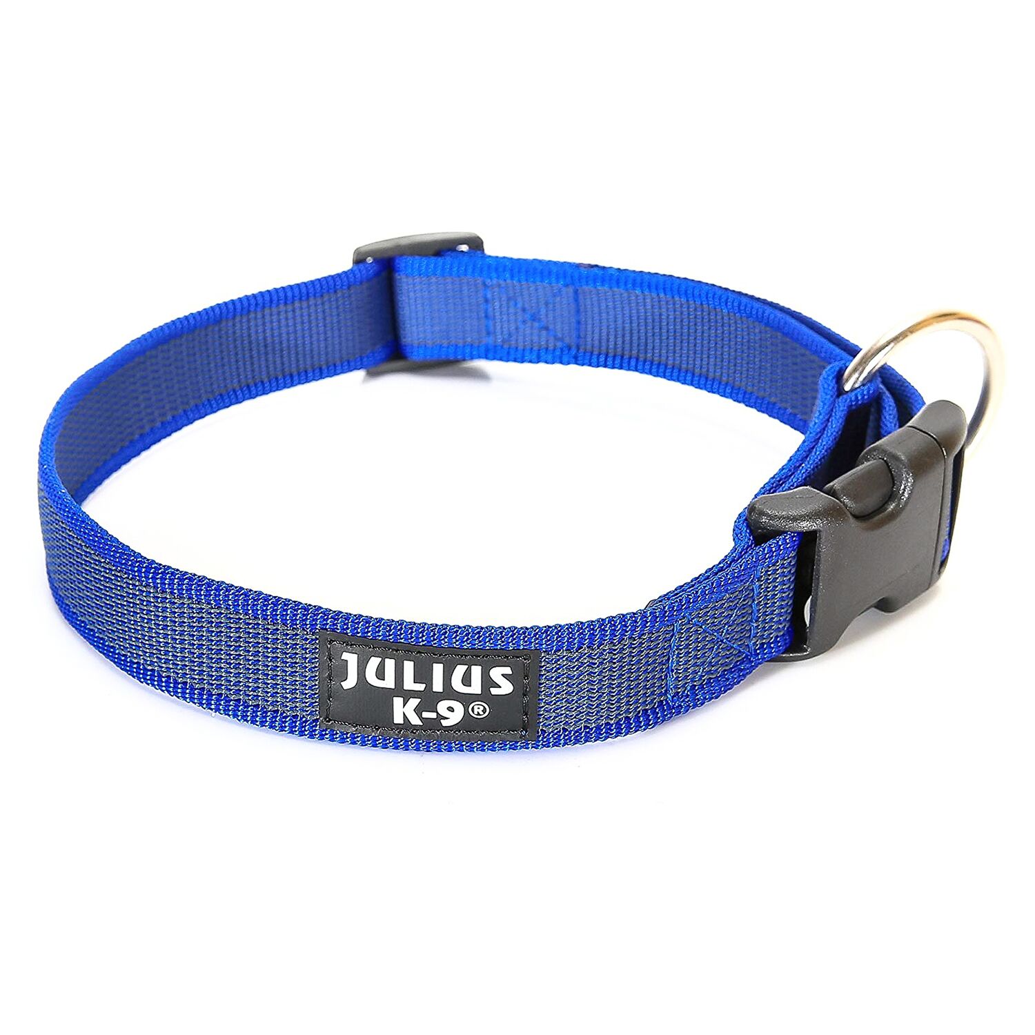 JULIUS-K9 Color & Gray (39-65см/2,5см), сине-серый