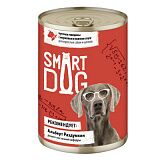 Smart Dog кусочки говядины с морковью в нежном соусе 400 гр.