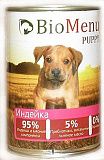 BioMenu puppy консервы для щенков индейка 95% мяса 410 гр.