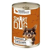 Smart Dog кусочки индейки с перепелкой в нежном соусе 850 гр.