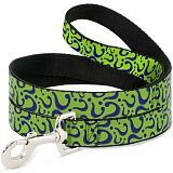 Buckle-Down поводок для собак "Загадочник лого" цвет зеленый 120см