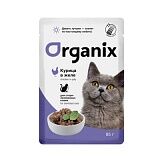 Organix паучи для стерилизованных кошек курица в желе 85 гр.