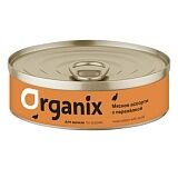 Organix консервы для щенков Мясное ассорти с перепёлкой 100 гр.