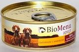 BioMenu adult консервы для собак цыпленок с ананасами 95% мяса 100 гр.