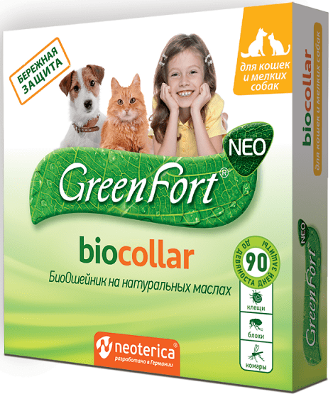 GreenFort neo Био ошейник для мелких собак 40 см.