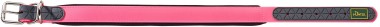 Hunter ошейник Convenience Comfort 55 (42-50 см)/2,5 см биотановый с мягкой горловиной розовый неон. Фото пїЅ2