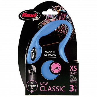 FLEXI New Classic Cord XS 8кг, 3м, синяя. Фото пїЅ2
