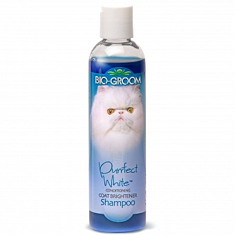 Bio-Groom Purrfect White Shampoo кондиционирующий шампунь для кошек светлых окрасов 237 мл