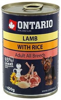 Ontario lamb with rice 400 .