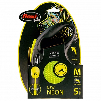 FLEXI New Neon M Cord 20кг, 5м желтый. Фото пїЅ2