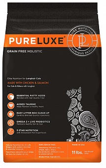 PureLuxe Elite Nutrition for longhair cats with chicken & salmon