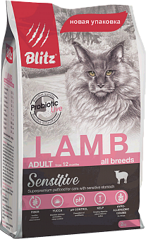 Blitz Sensitive Lamb Adult Cats All Breeds