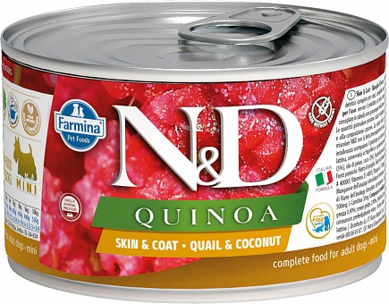 Farmina N&D Dog mini Quinoa Quail & Coconut 140 .