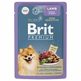 Brit пауч для мини собак с чувствительным пищеварением с ягненком и морковью в соусе 85 гр.