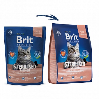 Brit Premium Cat Sterilised Salmon.  �2