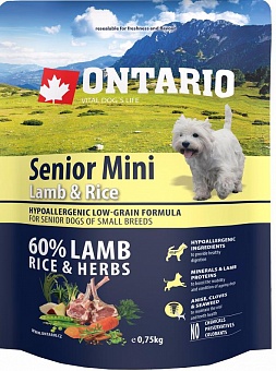 Ontario Senior Mini lamb & rice