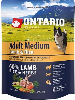 Ontario Adult Medium lamb & rice