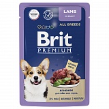 Brit пауч для взрослых собак всех пород с ягненком в соусе 85 гр.