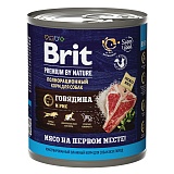 Brit Premium By Nature с говядиной и рисом 850 гр.