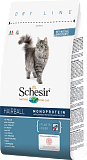 Schesir Hairball для длинношерстных кошек с Курицей
