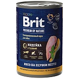 Brit Premium By Nature с с индейкой и тыквой 410 гр.