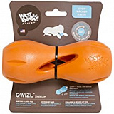 Zogoflex гантеля под лакомства Qwizl L 17x7 см оранжевая