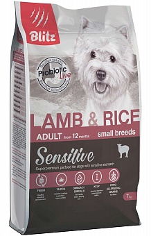 Blitz Lamb & Rice Small Breeds Adult.  �2