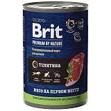 Brit Premium By Nature с телятиной для щенков 410 гр.