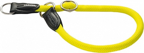 Hunter ошейник-удавка Freestyle Neon 55/10 нейлоновая желтый неон
