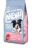 AlphaPet MENU для собак всех пород с говядиной