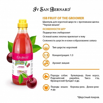 Iv San Bernard Fruit of the Groomer Black Cherry Shampoo 1 .  �5