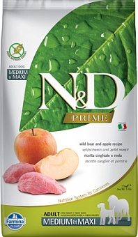 Farmina N&D Prime Boar & Apple Adult Medium & Maxi