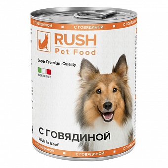 Rush Pet Food Rich in Beef 400 .