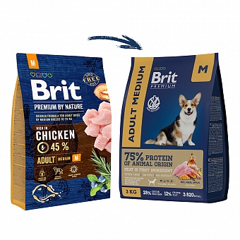 Brit Premium Dog Adult Medium.  �2