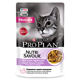 Pro Plan Delicate паучи для кошек с чувствительным пищеварением с индейкой 85 гр.
