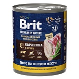 Brit Premium By Nature с бараниной и рубцом 850 гр.
